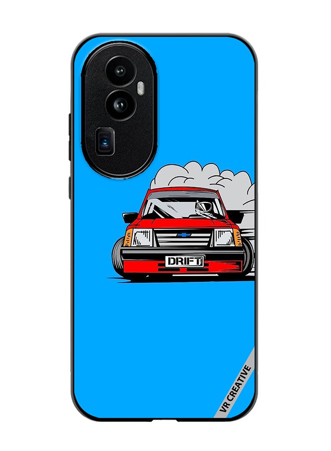 VR CREATIVE Protective Case Cover For Oppo Reno 10 Pro Plus Car Drift Design Multicolour - Image 1