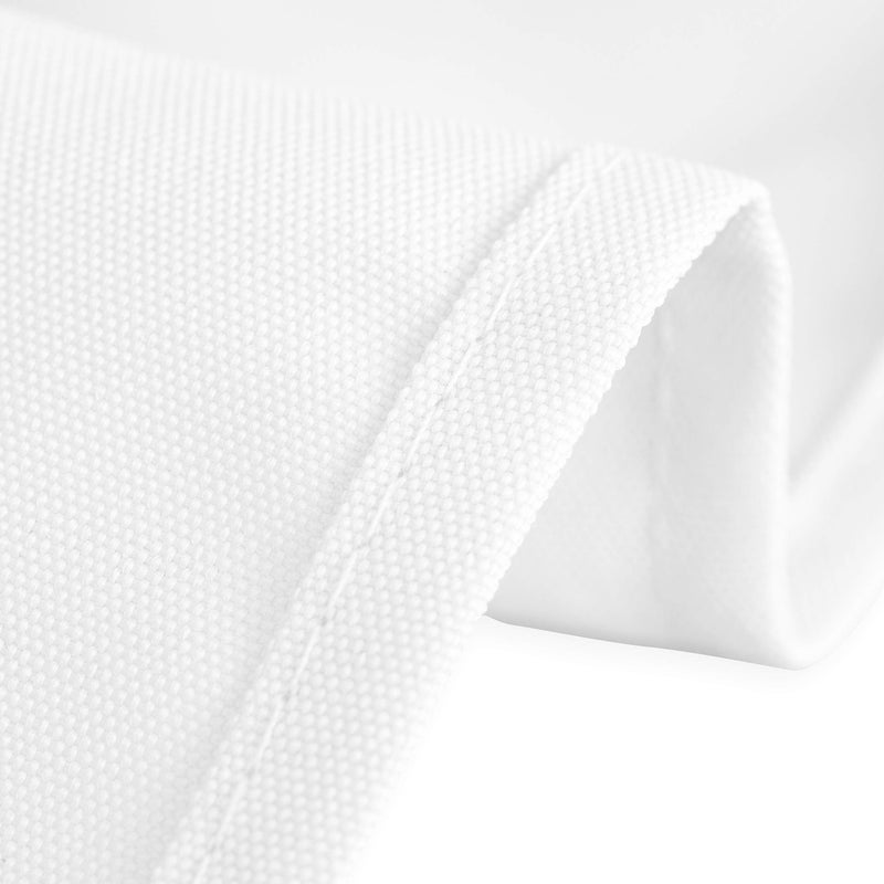 LTC LINENS LinenTablecloth 60 x 102-Inch Rectangular Polyester Tablecloth White - Image 2