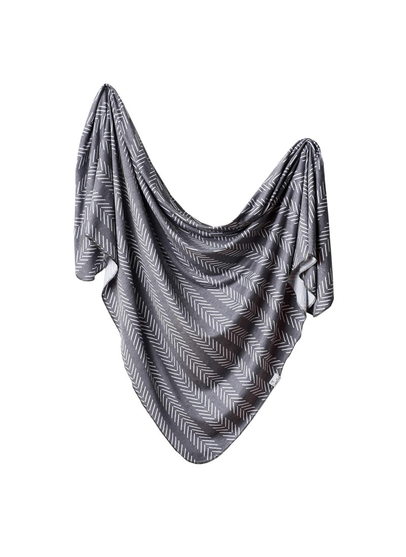 Copper Pearl Copper Pearl Large Premium Knit Baby Swaddle Receiving Blanket Canyon 