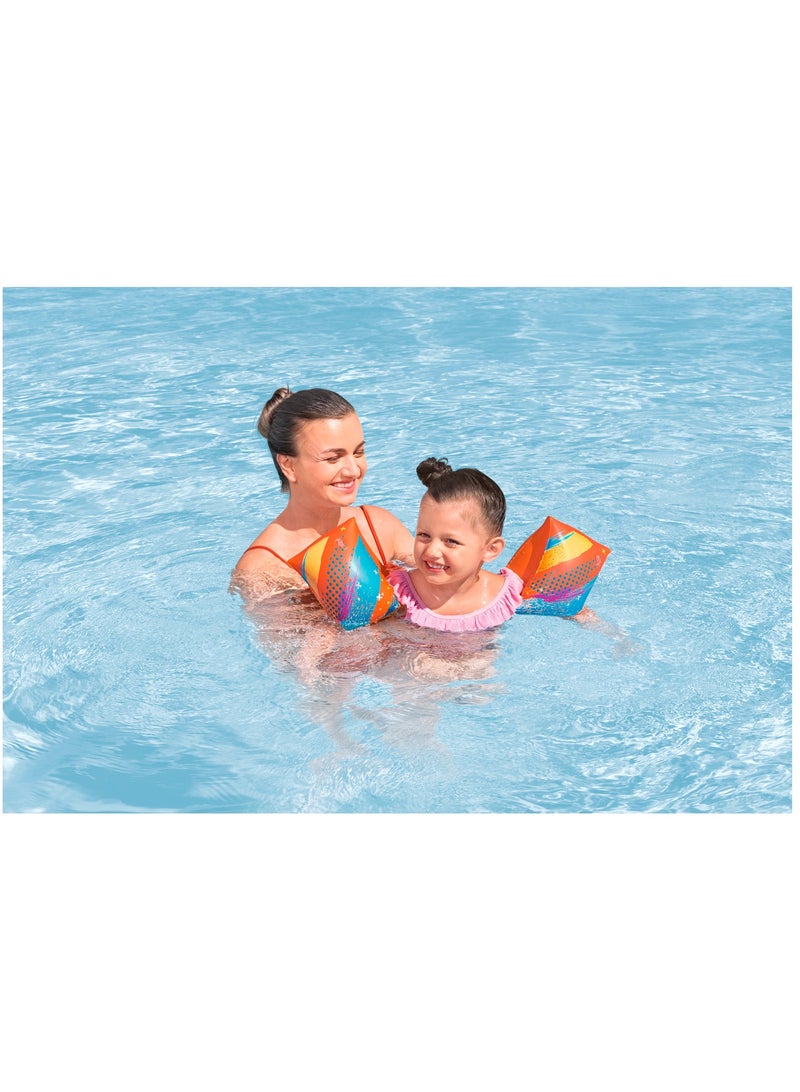 Bestway Swim Safe Inflatable Colorful Swimming Arm Bands 25x15cm - Image 2