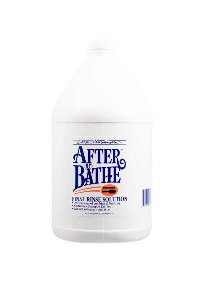 Chris Christensen Chris Christensen After U Bathe Final Rinse Solution, Groom Like a Professional, Adds Moisture and Resilience, No Waxes/Oils, Made in The USA, 128 oz  - Image 1