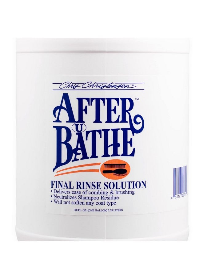 Chris Christensen Chris Christensen After U Bathe Final Rinse Solution, Groom Like a Professional, Adds Moisture and Resilience, No Waxes/Oils, Made in The USA, 128 oz  - Image 3