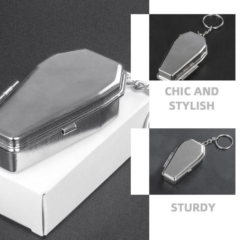 Mini Metal Portable Ashtray Keyring With Lid For Outdoor Travel Smokers - Image 4