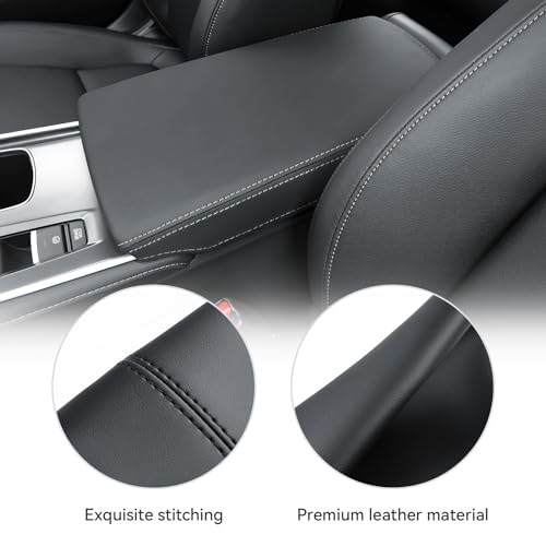 Bercicci Center Console Armrest Cover for Honda Accord 2023 2024 2025 Accessories Center Console Liner Leather Protection Armrest Cover (Black) - Image 5