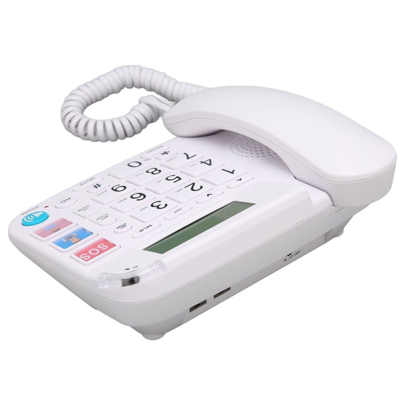 Big Button Corded Phone 3 Speed Dial Memory Numbers - LCD Backlit Caller Display Landline Telephone for Elderly - Image 5
