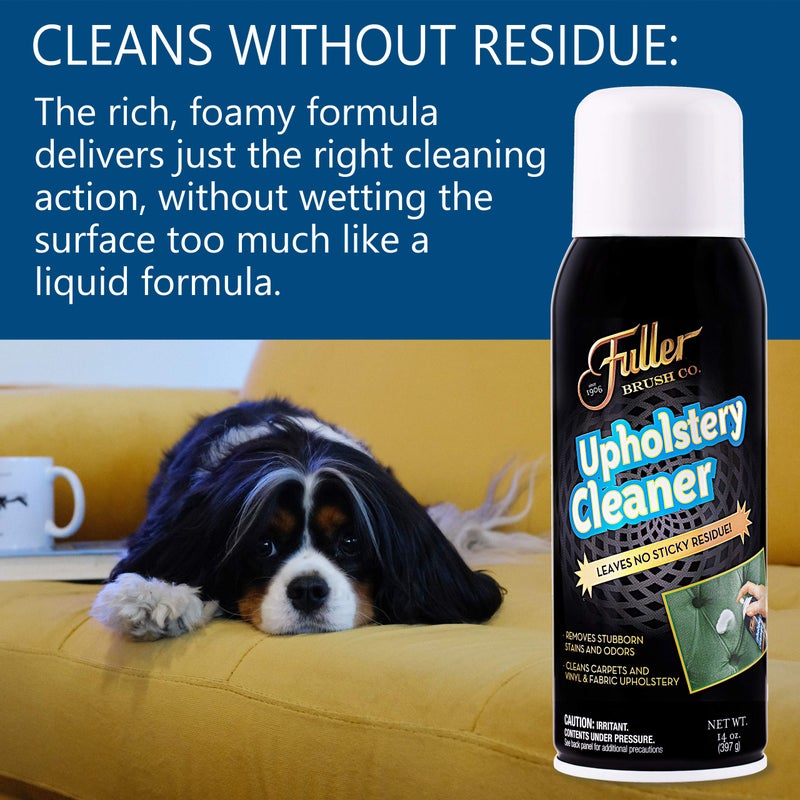 Fuller Brush Upholstery Cleaner - Multi Surface Solution - Rich Foaming Formula Penetrates and Removes Stubborn Stains Eliminates Odors Renews and Restores Surfaces Perfect for Carpets Seats and More - Image 4