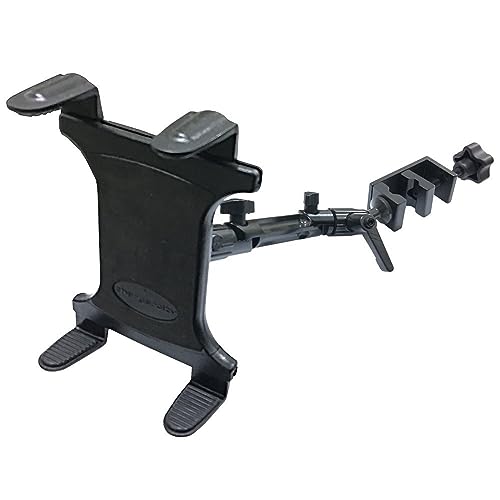 ChargerCity Heavy Duty 4-Way Adjust Aluminum Alloy Pole/Bar Music Mic Microphone Stand Clamp Mount for iPad Pro Air Mini Galaxy Surface Pro 7-12" Tablets (Good for Uber Eat Doordash Postmate salso) - Image 2
