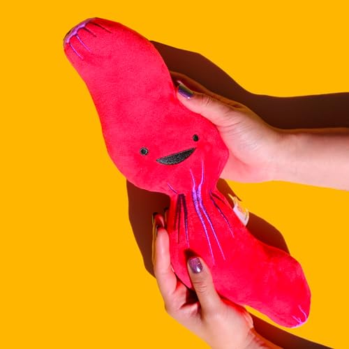 I Heart Guts Esophagus 14 Plushie Reflux Funny Gift Cute Esophageal Surgery Support Plush ENT Recovery Get Well Gift GERD Humor Present Comfort Pillow Healthcare Anatomy Science Stuffed Toys - Image 5