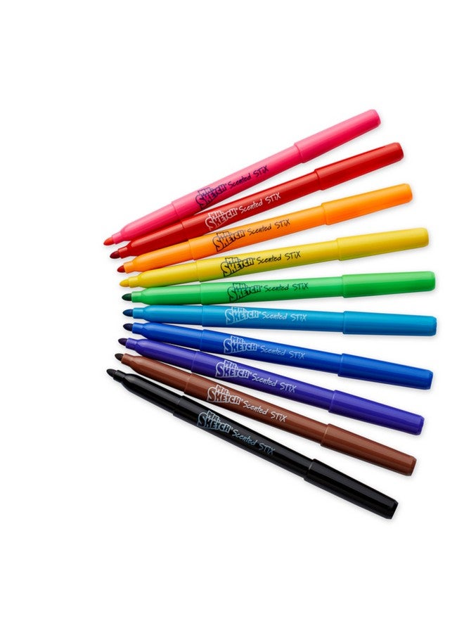 مستر.سكيتش أقلام تحديد معطرة من مستر سكتش، برأس رفيع، ألوان متنوعة، 10 قطع - Image 4