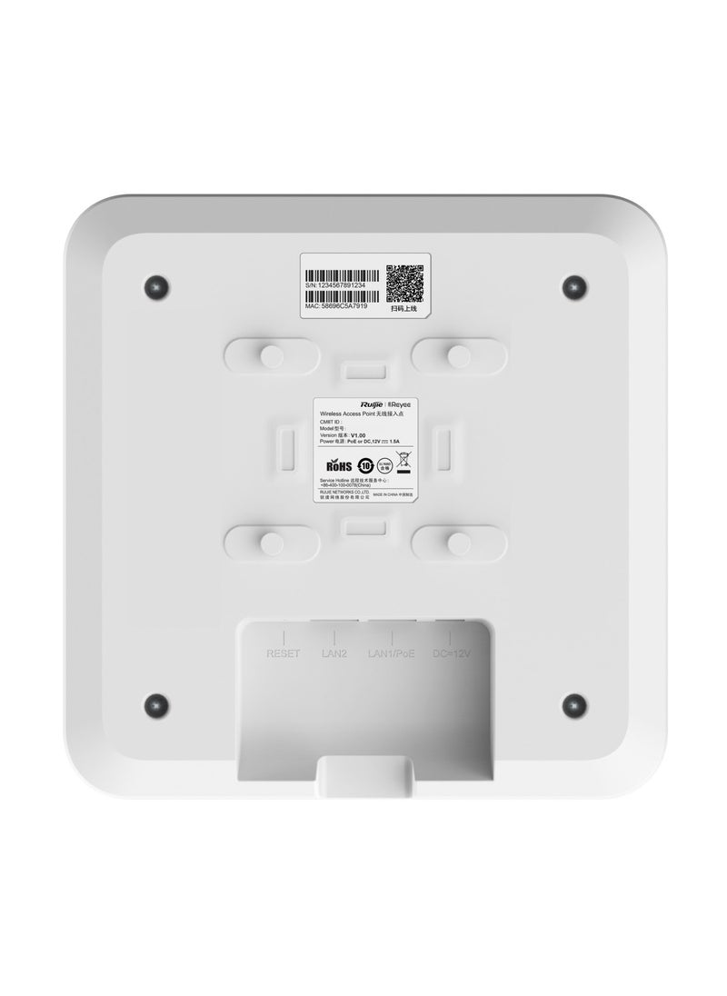 Ruijie RG-RAP2260(G) Reyee Wi-Fi 6 AX1800 Ceiling Access Point  - Image 5