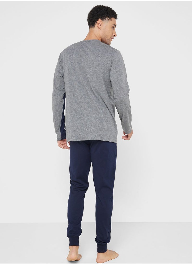 U.S. Polo Assn. - Crew Neck T-Shirt Pyjama Set - Image 1