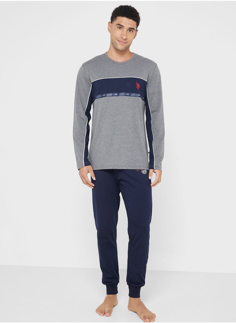 U.S. Polo Assn. - Crew Neck T-Shirt Pyjama Set - Image 1