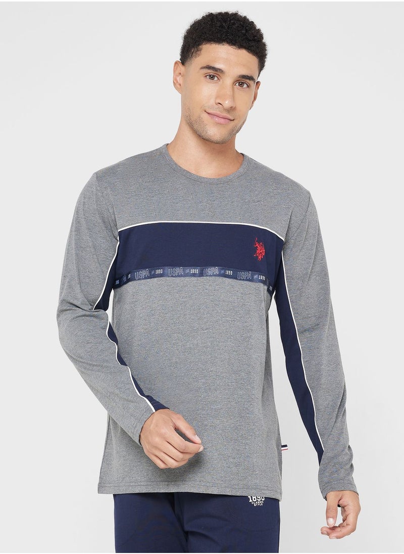 U.S. Polo Assn. - Crew Neck T-Shirt Pyjama Set - Image 1