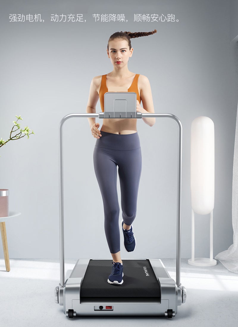YPOO - 0.8-8km/H Small Household Treadmill With Handrails, Soft Running Board, Shock Absorption, Noise Reduction System Treadmill, Free Installation - Image 1