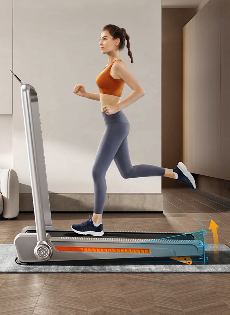 YPOO - 0.8-8km/H Small Household Treadmill With Handrails, Soft Running Board, Shock Absorption, Noise Reduction System Treadmill, Free Installation - Image 1