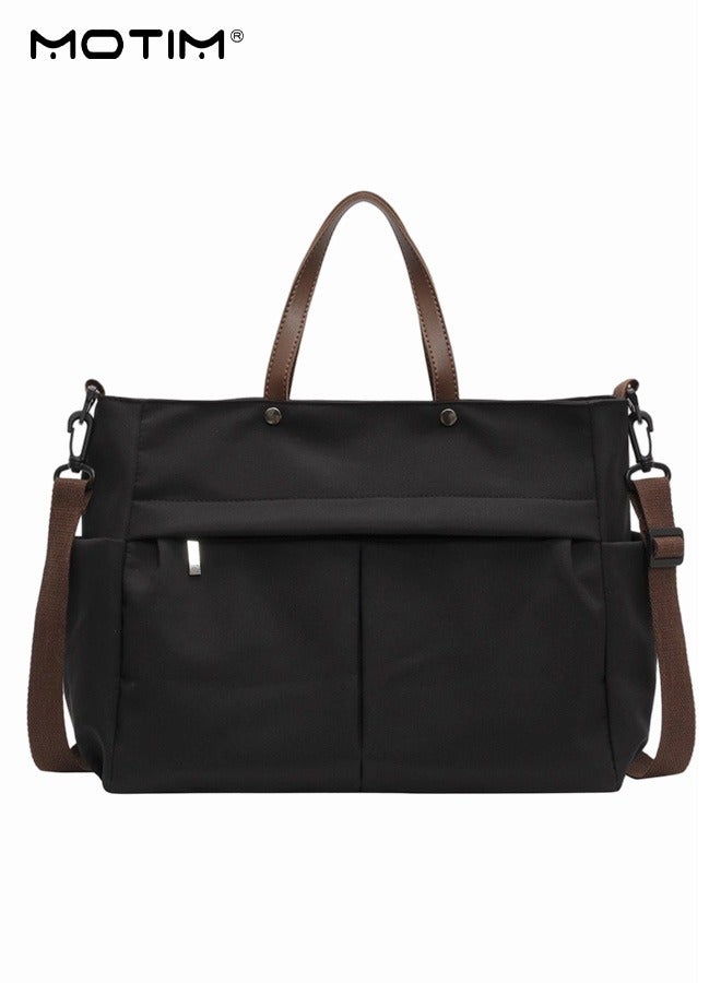 Motim 15 Inch Laptop Bag Tote Bag, Waterproof Lightweight Computer Briefcase, Women Large Capacity Handbags Shoulder Bag for Office, Shopping, Travel  - Image 2