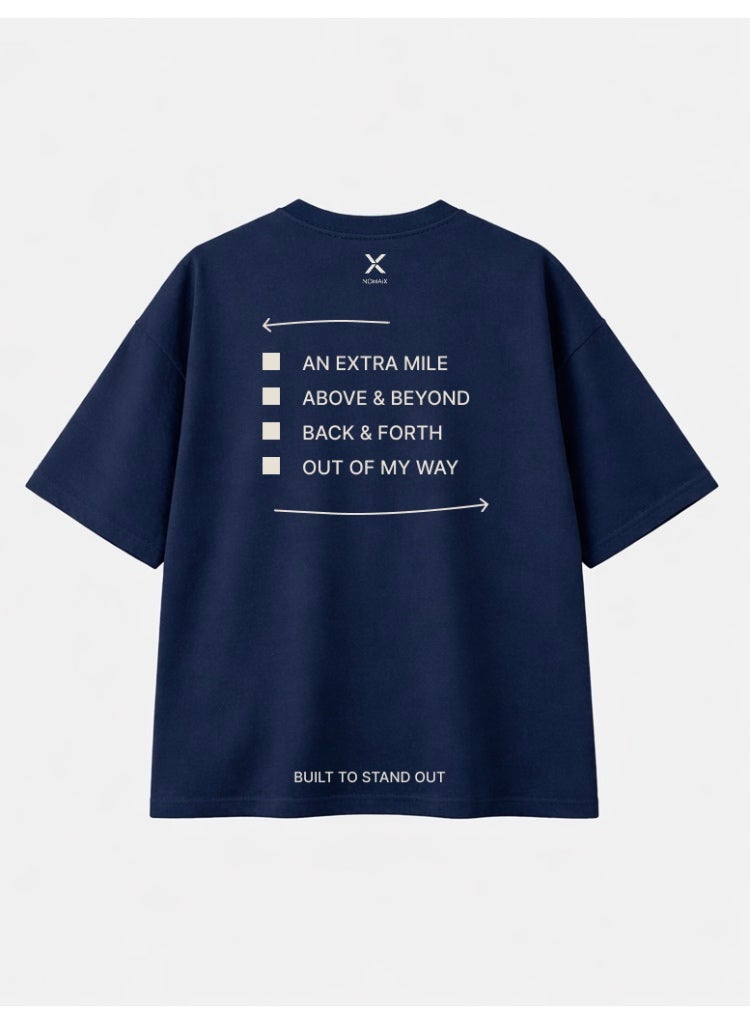NOMAiX Places I Won't Be Going T-Shirt | Graphic Oversized Tee | Streetwear Slogan | Oversized Drop Shoulder | Unisex | Made in UAE - Image 2