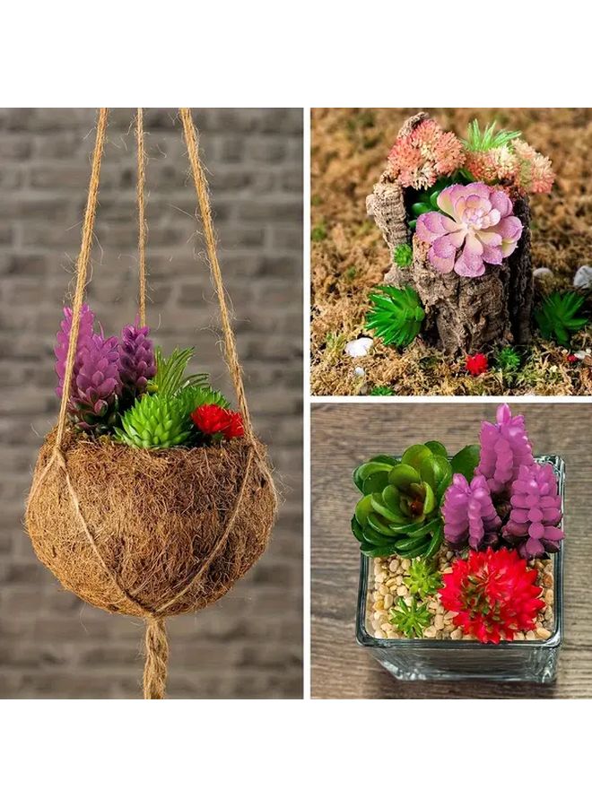 مجموعة من 27 نبتة عصارية صناعية غير مزروعة في أصص، سيقان صبار واقعية مزيفة - Image 5