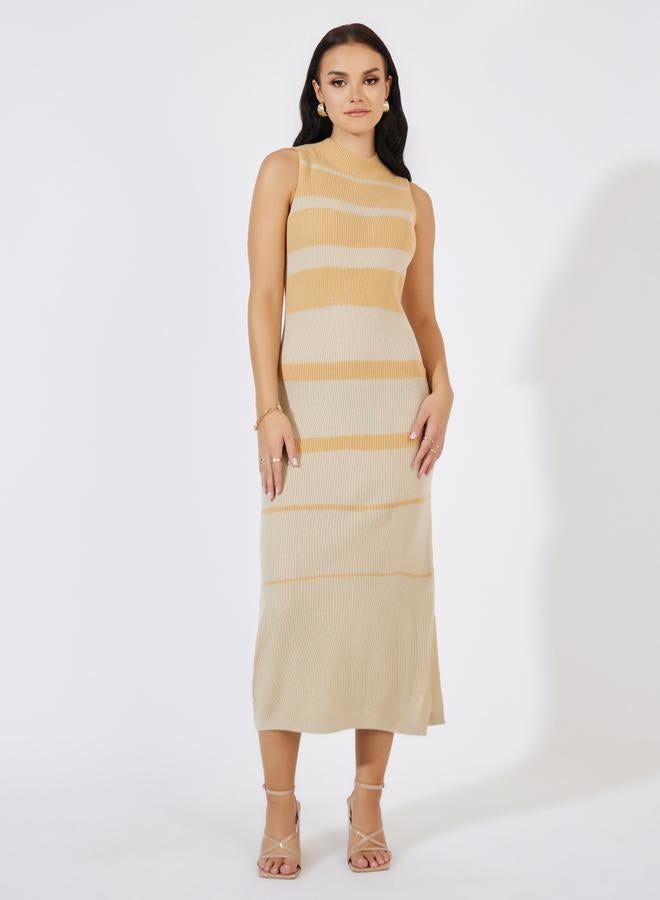 Styli Sleeveless Stripe Dress  - Image 1