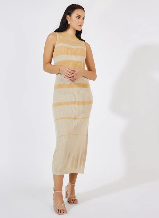 Styli Sleeveless Stripe Dress