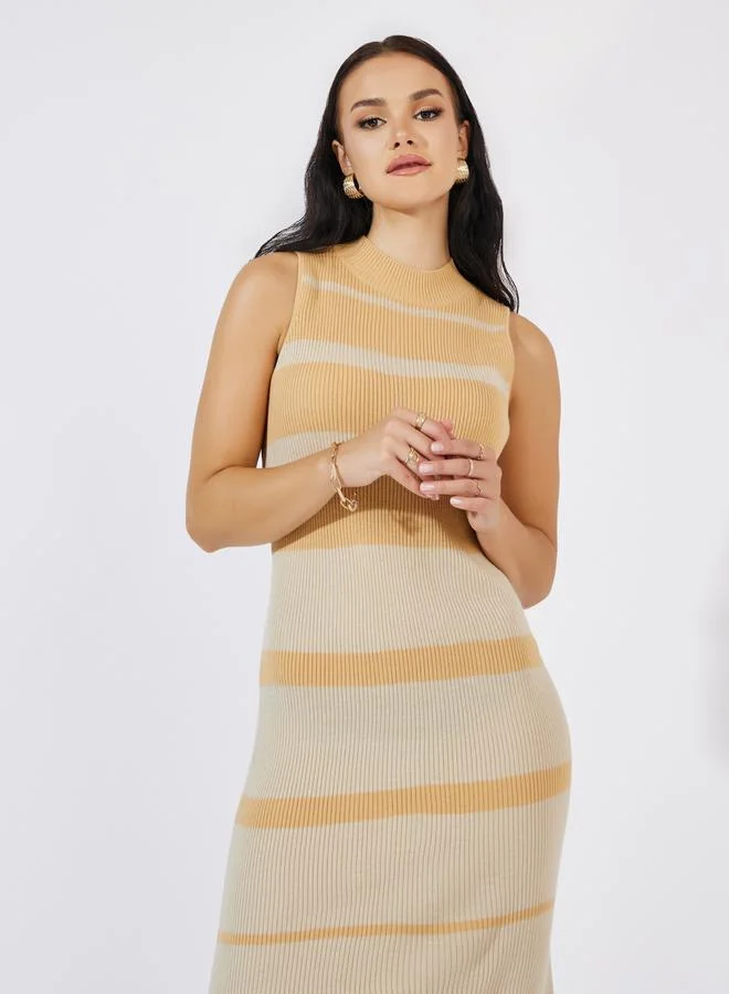 Styli Sleeveless Stripe Dress