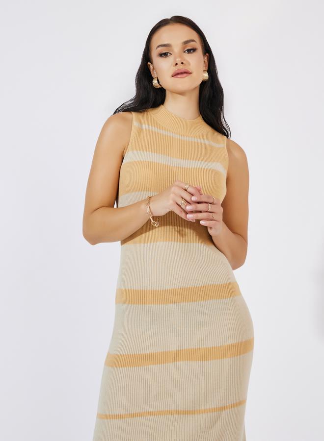 Styli Sleeveless Stripe Dress  - Image 4