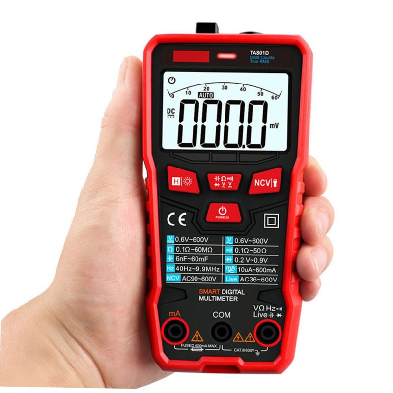 Digital Multimeter Auto Ranging 6000 Counts True RMS Tester For Home Industrial Use - Image 5