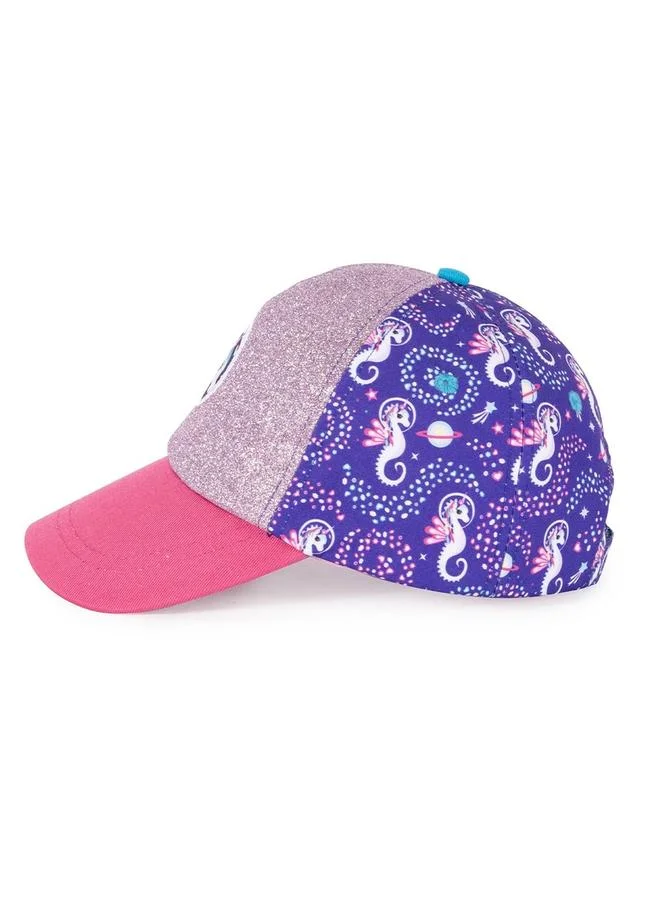Milk&moo Girls Unicorn Themed Glittery Cap