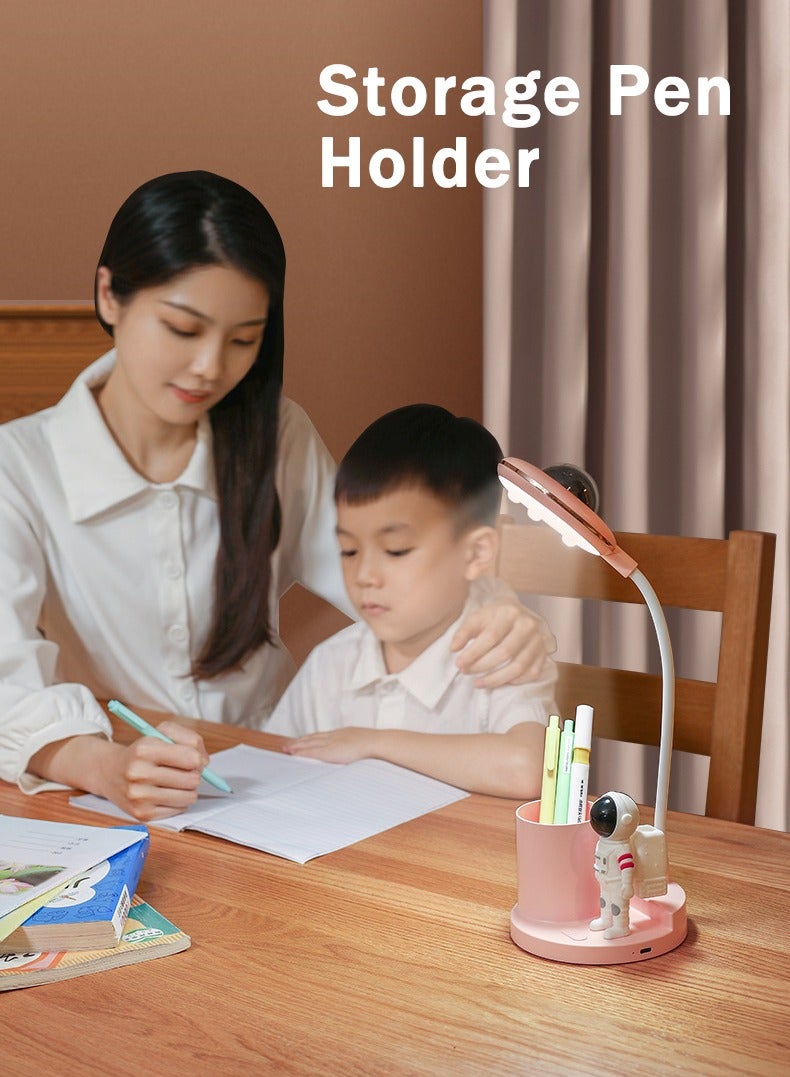 Pen holder Astronaut projection Desk Lamp Rechargeable study eye protection Table Light Desktop Bedroom Bedside Night Light - Image 3