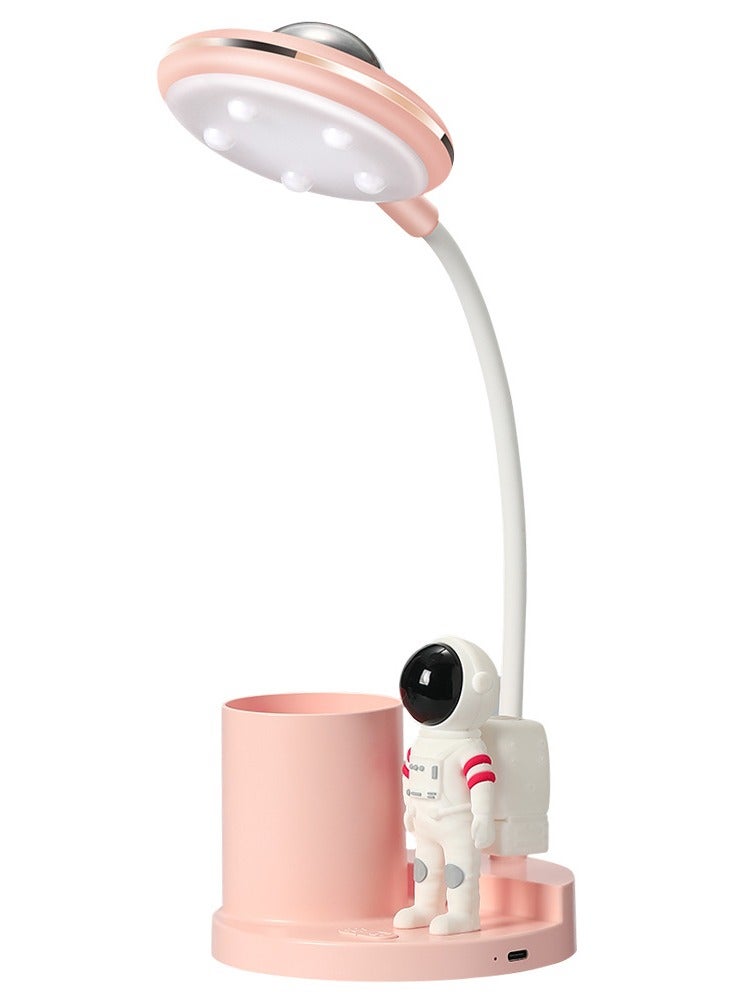 Pen holder Astronaut projection Desk Lamp Rechargeable study eye protection Table Light Desktop Bedroom Bedside Night Light - Image 1