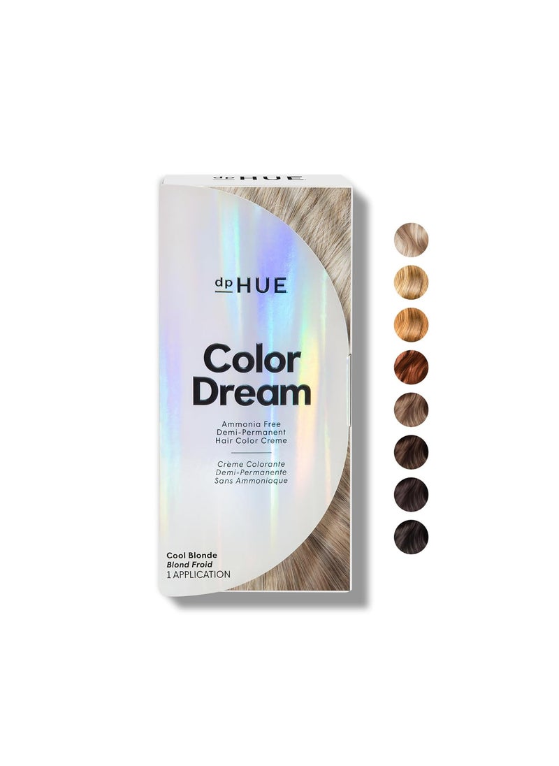 dpHUE dpHUE Color Dream Cool Blonde  AmmoniaFree DemiPermanent Hair Color  Lasts 16 Washes  Boosts Shine  Paraben  Sulfate Free Leaping Bunny Certified 