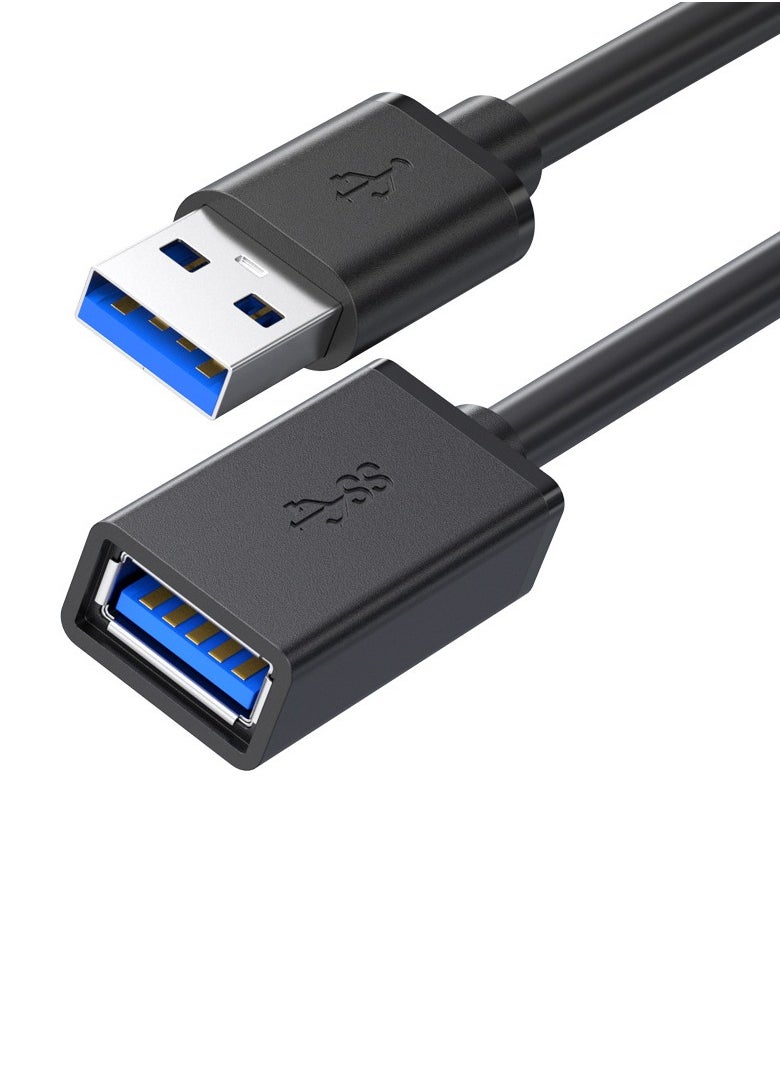 General - USB 3.0 Extension Cable - 1.5m  A-Male to A-Female Extender Cord - USB Data Cable for Computer, U Disk, Mouse, and Keyboard - Lengthened Connection USB Extension Cable - Image 1