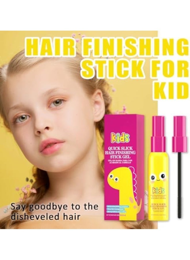 Sevich Kids Quick Slick Hair Finishing Stick Gel, 40ml Hair Finishing Stick for Kid, Hair Stick for Flyaways, Dinosaur-Themed Hair Mascara with Gentle Brush - Flyaway Hair Tamer for Children, Non-Greasy Styling Gel for Baby Hairs & Smooth Edges 40ml - Image 2