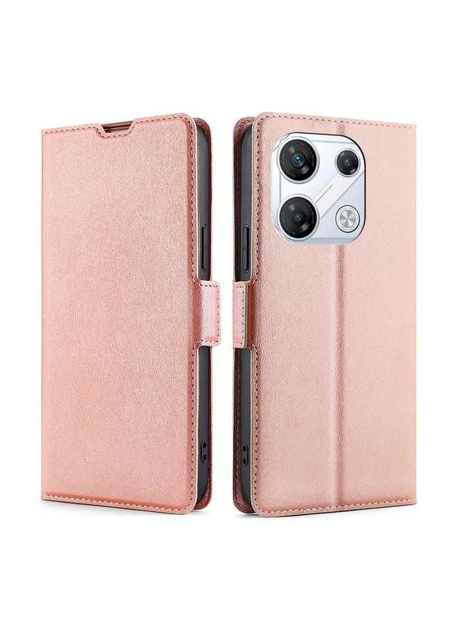 اس-توب جراب لهاتف Infinix GT 10 Pro 5G، جراب هاتف جلدي رفيع للغاية مع مشبك جانبي قابل للطي أفقيًا - Image 1