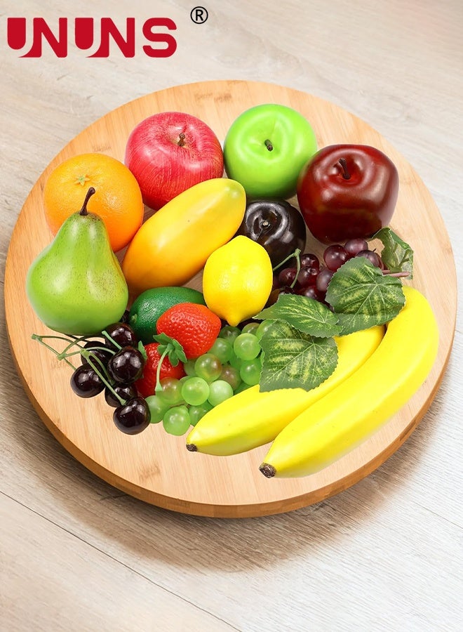 UNUNS 20 Pcs Fake Fruit,Artificial Fruit for Decoration Party,Realistic Fake Fruits Table Centrepieces Decoration Home Kitchen,Lifelike Faux Fruits Apple Bananas - Image 2