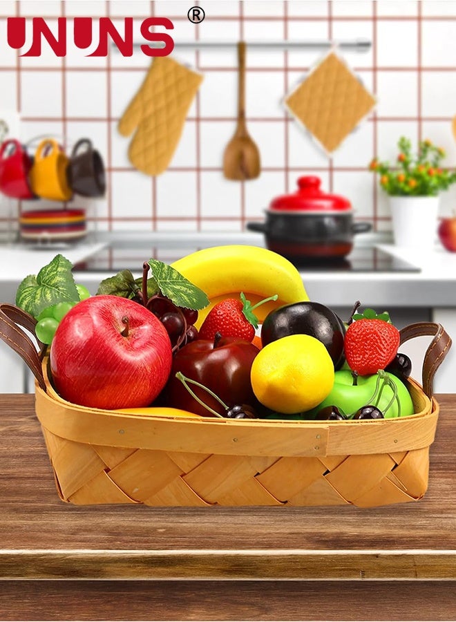 UNUNS 20 Pcs Fake Fruit,Artificial Fruit for Decoration Party,Realistic Fake Fruits Table Centrepieces Decoration Home Kitchen,Lifelike Faux Fruits Apple Bananas - Image 5