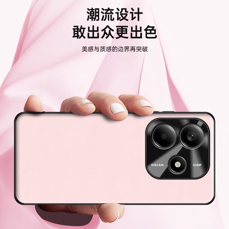 غطاء واقي بسيليكون، حماية من السقوط , مقاوم للخدش، بنفسجي، مقاوم للصدمات لـ Redmi Note 14 من السيليكون باللون الأحمر أثناء التنقل للطاولة للاستخدام الشخصي - Image 5