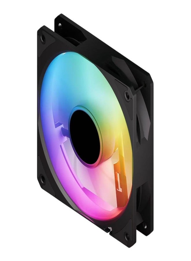 Foxtec ARGB 120mm PWM Fan - High Performance 4-Pin PWM + 3-Pin Addressable RGB LED Quiet Case Fan, Adjustable Speed, for Gaming PC Case & CPU Cooling Foxtec - Image 1