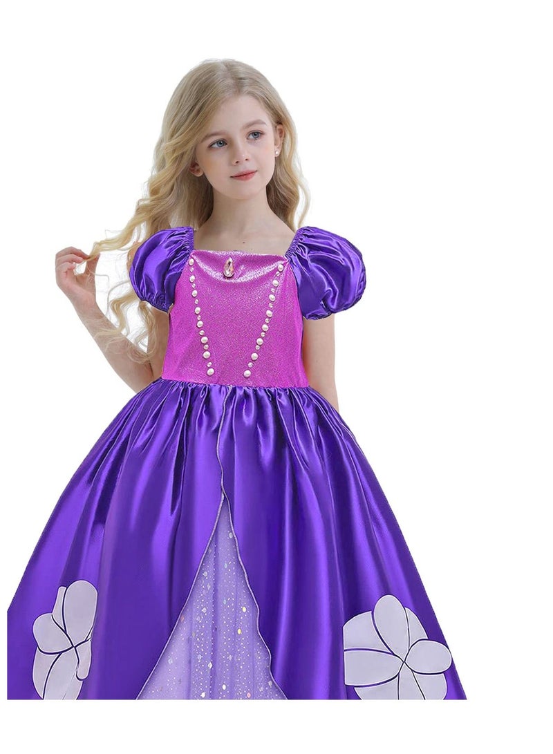 NIBEMINENT Princess Costumes for Girls Fancy Party Dress Up Kids Cosplay Birthday Costume 3-10Years - Image 3