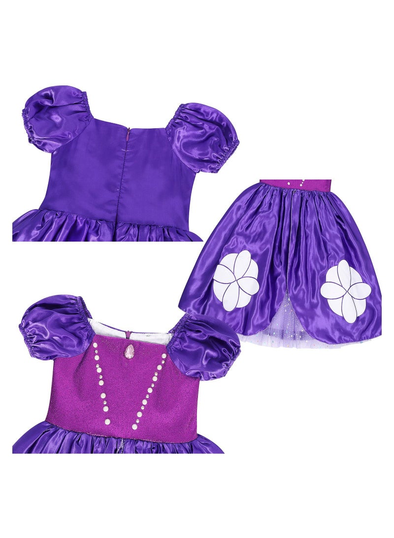 NIBEMINENT Princess Costumes for Girls Fancy Party Dress Up Kids Cosplay Birthday Costume 3-10Years - Image 4