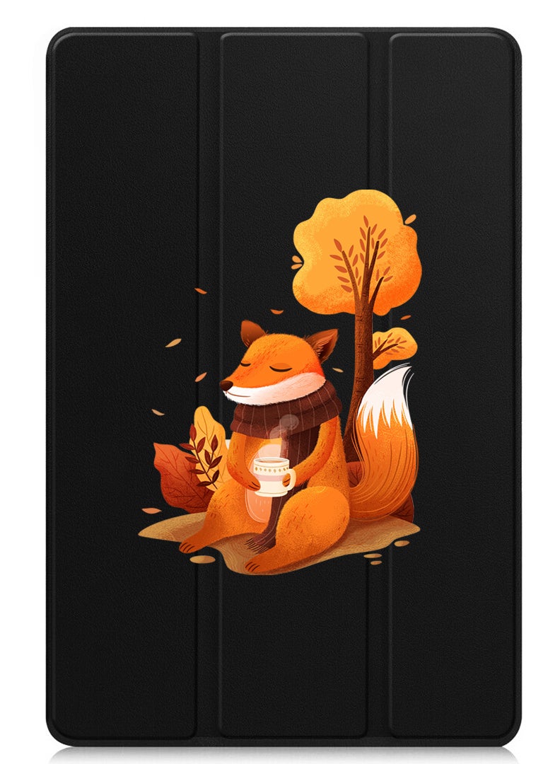 Theodor Protective Flip Case For Apple iPad Pro 11 (2024) With Trifold Stand Auto Wake Sleep Shockproof Cover Fox - Image 1