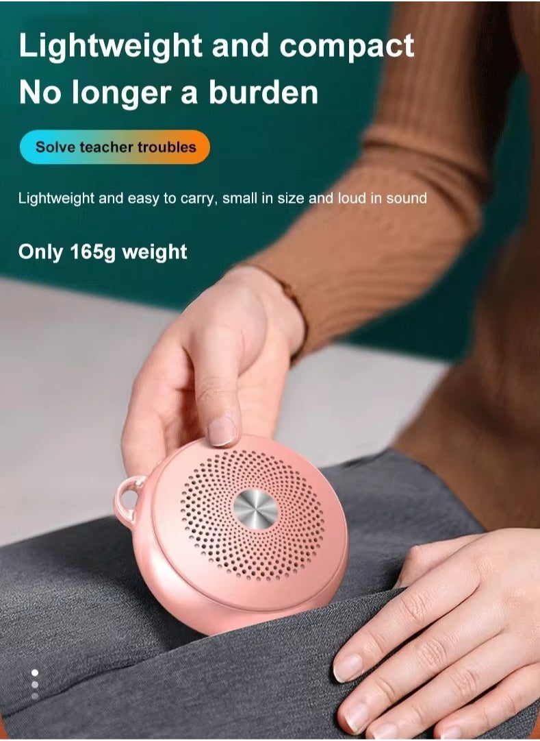 Mini Portable Megaphone, Wireless Multifunctional High Power Voice Amplifier, Compact And Lightweight Personal Display Speaker With Microphone For Teachers Speech, (1pc, Black)
