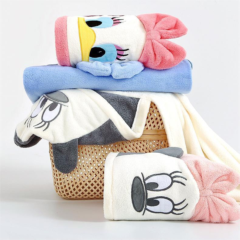 Coral Fleece Children'S Bath Towel Cloak Absorbent Super Soft Bathrobe - Image 4