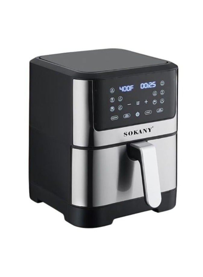 سوكاني اير فراير سوكاني ديجيتال،7 لتر، 1800 وات، اسود وفضي -SK-ZG-8040
