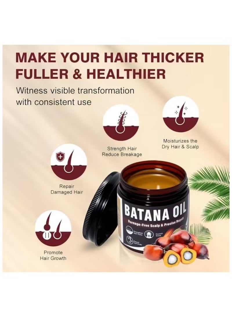 HOEGOA Batana Oil Hair Mask for Hair Care, Hair Growth Oil For Dry and Frizzy Hairs, for Prevent Hair Loss, Men & Women 120g, 4.23 Oz - Image 4