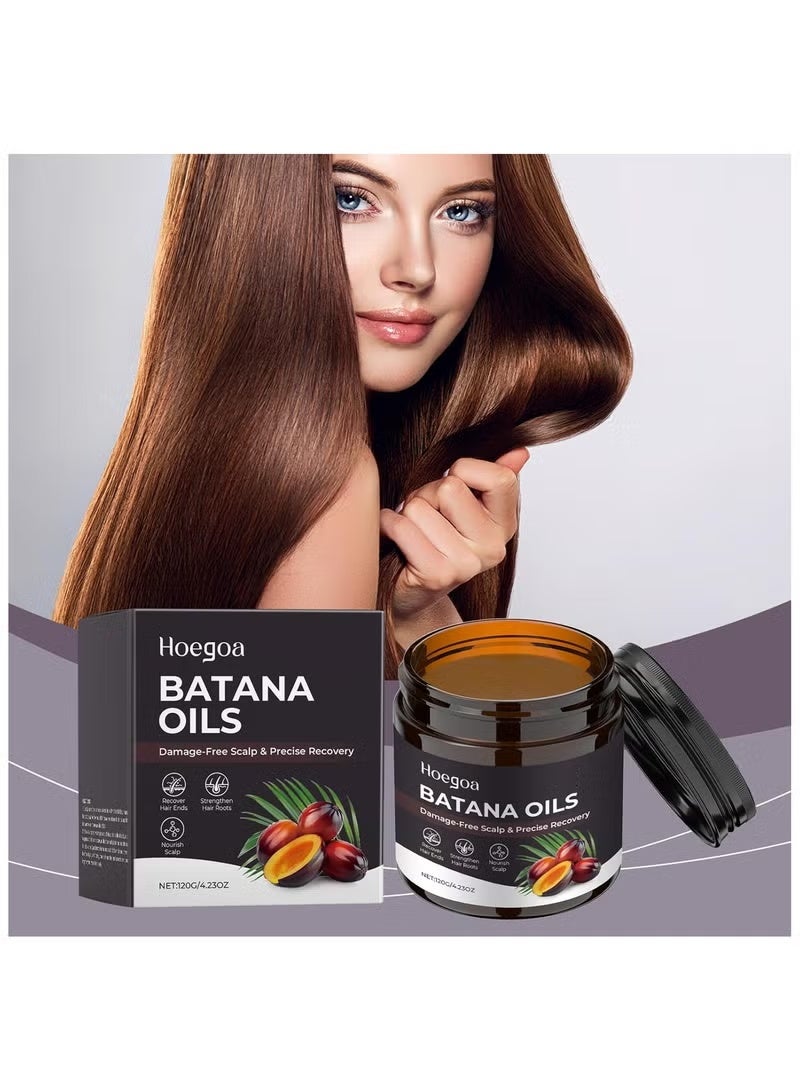HOEGOA Batana Oil Hair Mask for Hair Care, Hair Growth Oil For Dry and Frizzy Hairs, for Prevent Hair Loss, Men & Women 120g, 4.23 Oz - Image 2