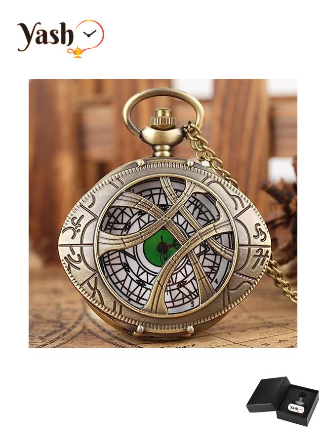 ياش ساعة جيب كوارتز على شكل عين قلادة - Image 5