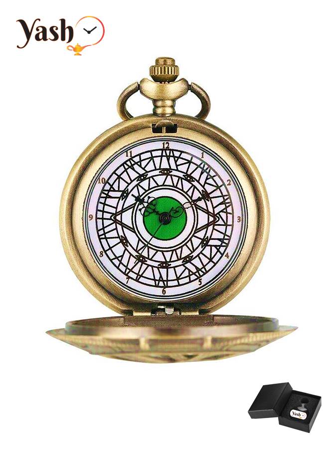 ياش ساعة جيب كوارتز على شكل عين قلادة - Image 3