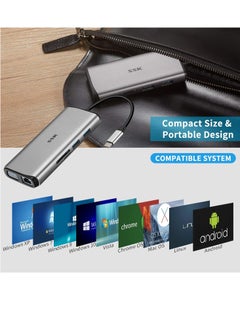 ماركة غير محددة قاعدة توصيل USB-C متعددة المنافذ 11 في 1 – محول مع منفذي HDMI بدقة 4K، VGA، PD 3.0، RJ45، وقارئ بطاقات SD/TF  - Image 5