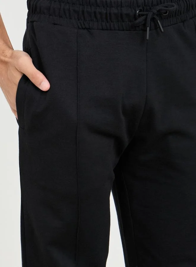 Styli Eco Earth Front Pintuck Detail Slim Fit Terry Drawstring Joggers